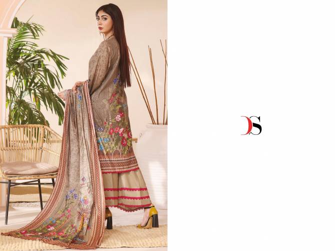 Firdous Lawn 24 By Deepsy Suits Embroidery Cotton Pakistani Suits Wholesale Shop In Surat